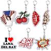 Breloc Cântăreață Lana Del Rey pentru Accesorii Pandantiv Geantă Born To Die Ultraviolence Breloc Inel Brelocuri Bijuterii Cadou Fani