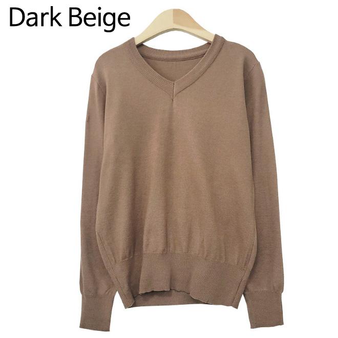 

футболка для женщин с V-образным вырезом трикотажная футболка на свидание корейская мода Free бежевый