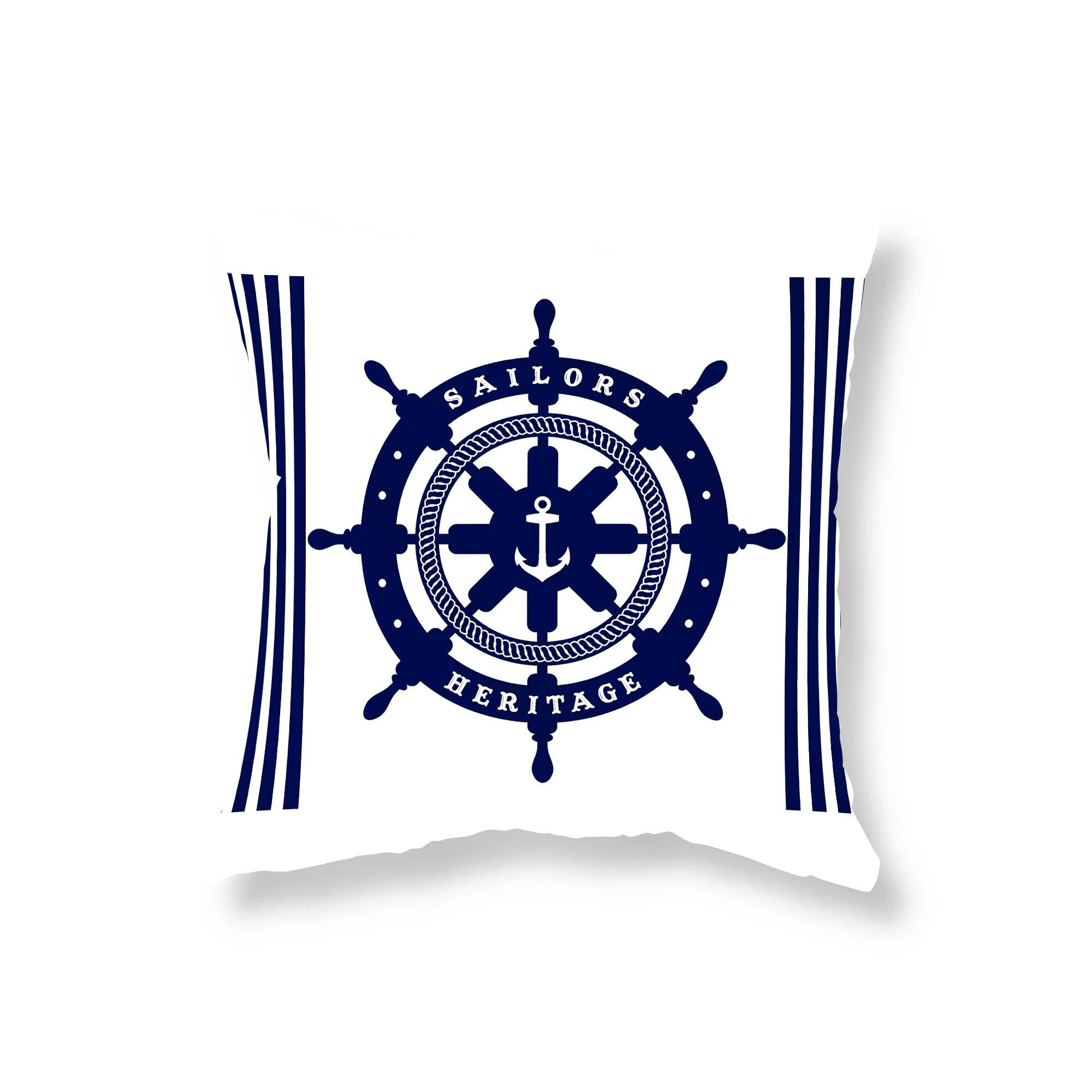 

Скандинавская темно-синяя морская серия, наволочка, декоративная подушка для дивана, украшение для офисного автомобиля, дома 45x45 см 40x40cm