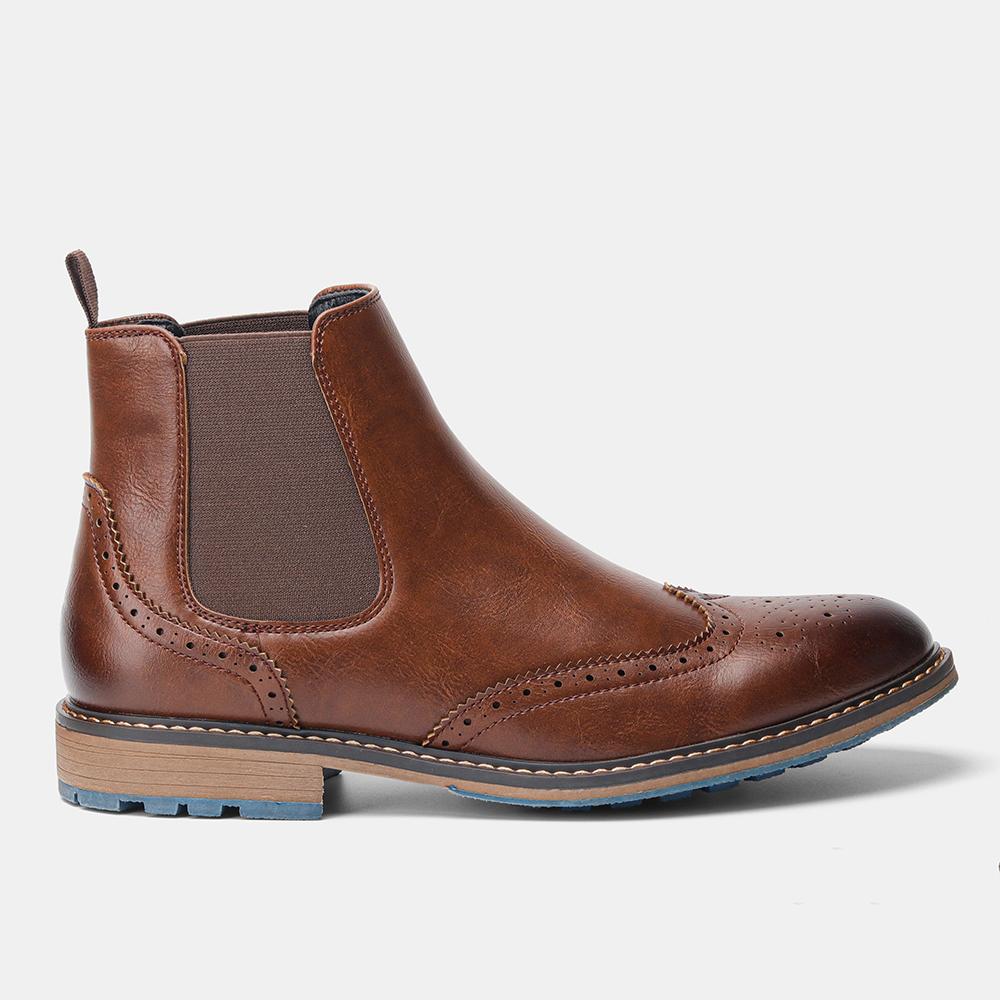 Boots Men Comfortable Brand Fashion 2026 Boots Leather