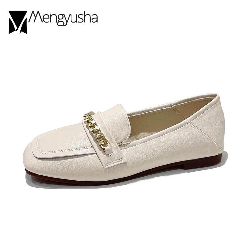 Модные женские туфли на плоской подошве — фото 7