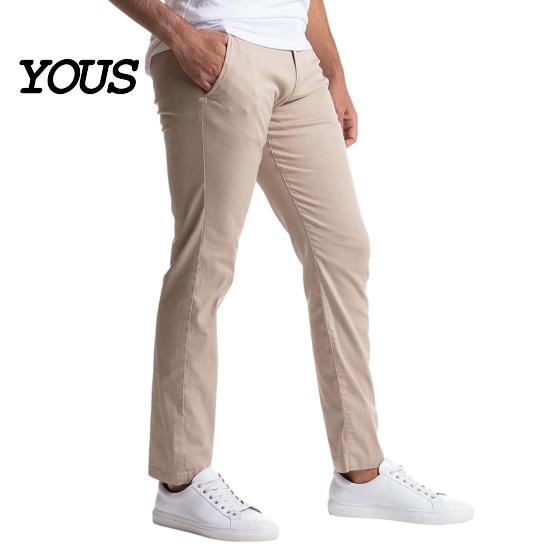Slim Fit Stretch Chinos Men Twill Trousers, Pants, Solid Color Casual Business Attire for Straight Leg Pants Office Dating Daily Wear Soft Fabric