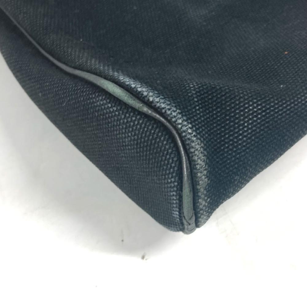 HERMES Sac Ibou PM Bag Tote Bag Hand Bag Leather/Canvas Black