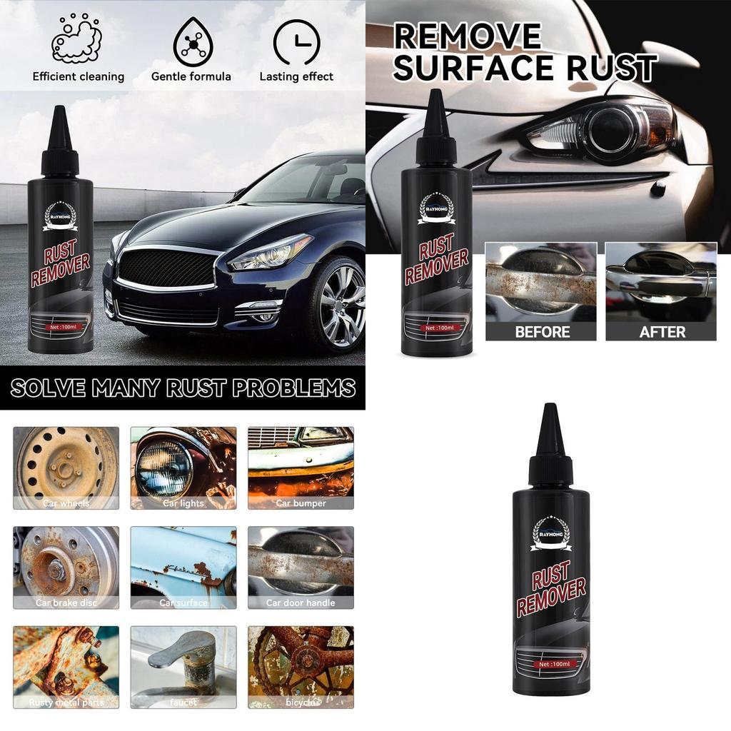 Rayhong Nettoyant antirouille polyvalent pour polissage du métal et restauration de jantes de voiture 100 ml