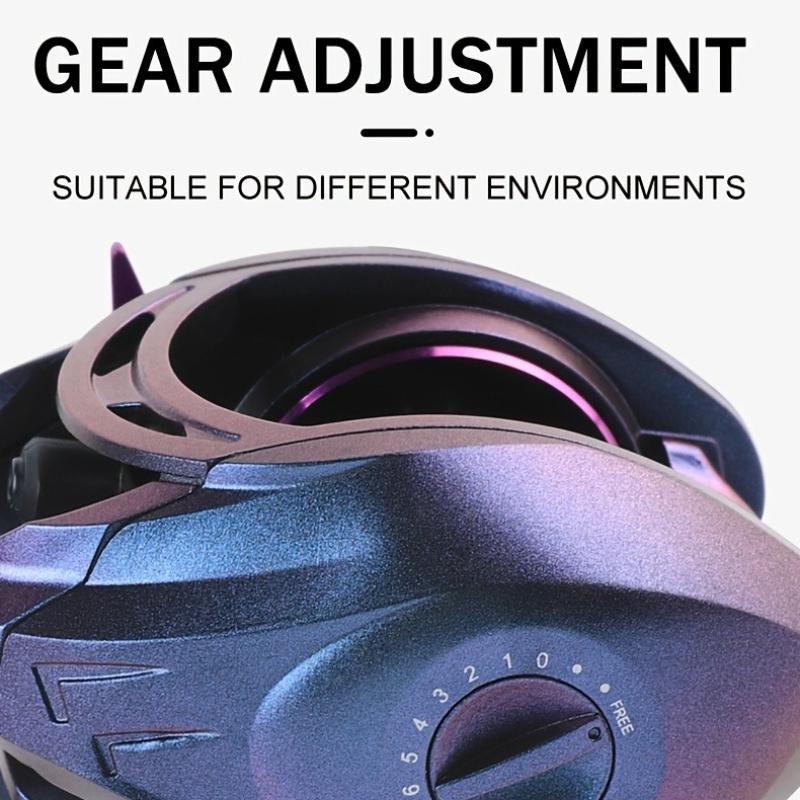 Casting Reel - High-speed 7.2:1 Gear Ratio, Maximum Drag 8kg Magnetic Braking System Ambidextrous Suitable for Both Freshwater and Saltwater Fishing