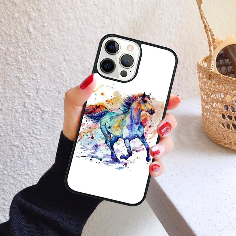 

Чехол для телефона с узором Лошадь Пони для iPhone 17 Air 16 PRO MAX 15 14 PLUS 12 11 13 Задняя крышка Fundas Shell coque iPhone 15plus