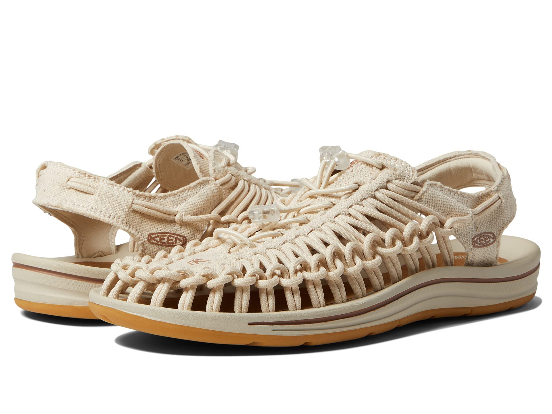 Sandals UNEEK CANVAS Natural cm [KEEN] Men s Canvas/Birch 27.5