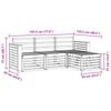 Outdoor Sofa Set 4 pcs Natural