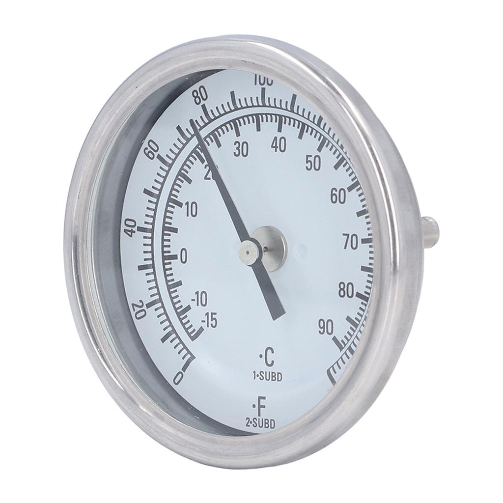 Termometro Bimetallico G1/2 Acciaio Inossidabile 304 ?15 gradi C A 90 gradi C Diametro 83mm Grill ad Alta Precisione