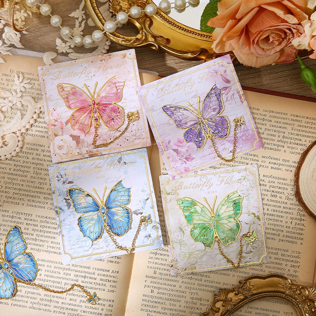 Butterfly Bookmarks Metal Bookmarks Butterfly Page Markers Chinese Style Book Markers Creative Bookmarks with Pendant
