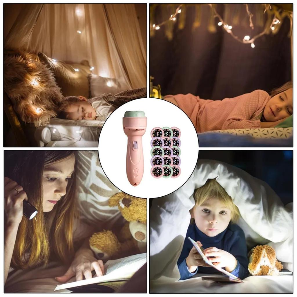 Slide Projector Flashlight Projection Light Toy Slide Flashlight Lamp Education