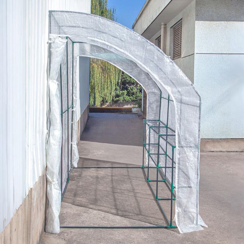 "Outdoor Balcony Greenhouse Insulated Shed for Garden Succulents and Bougainvillea"