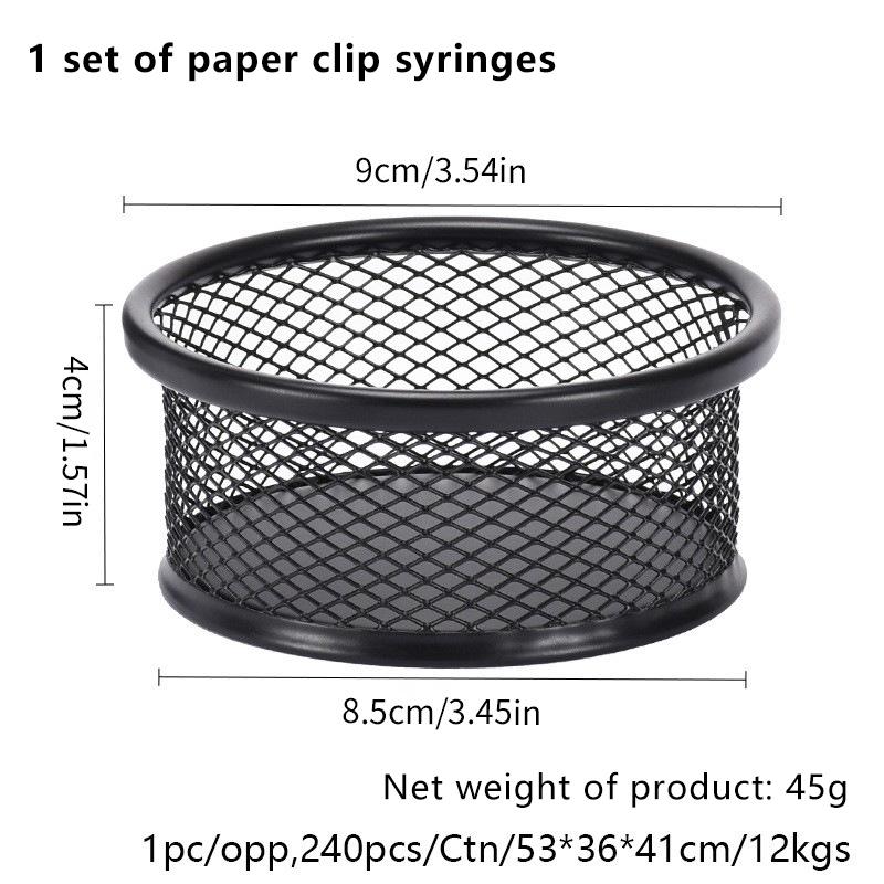 Metal Paperclip Storage Box Round Pin And Thumbtack Storage Box For Office Use