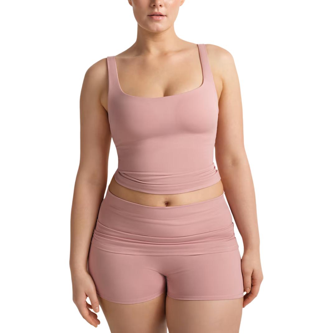 Nike X Skims Matte Dri-FIT Moisture-Wicking Square Neck Solid Sports Tank Top Women tops TPTNK2728-HIM S