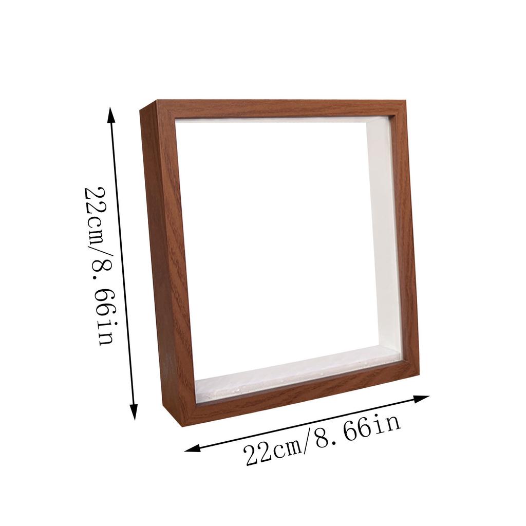 Dřevěné 3D rámečky na obrázky Držák na preparáty sušených květin Ruční výroba DIY Displej Personalizovaná severská domácí dekorace