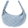 MLB Denim Shoulder Bag Unisex Blue Casual 3ABQMD15N-50BLL