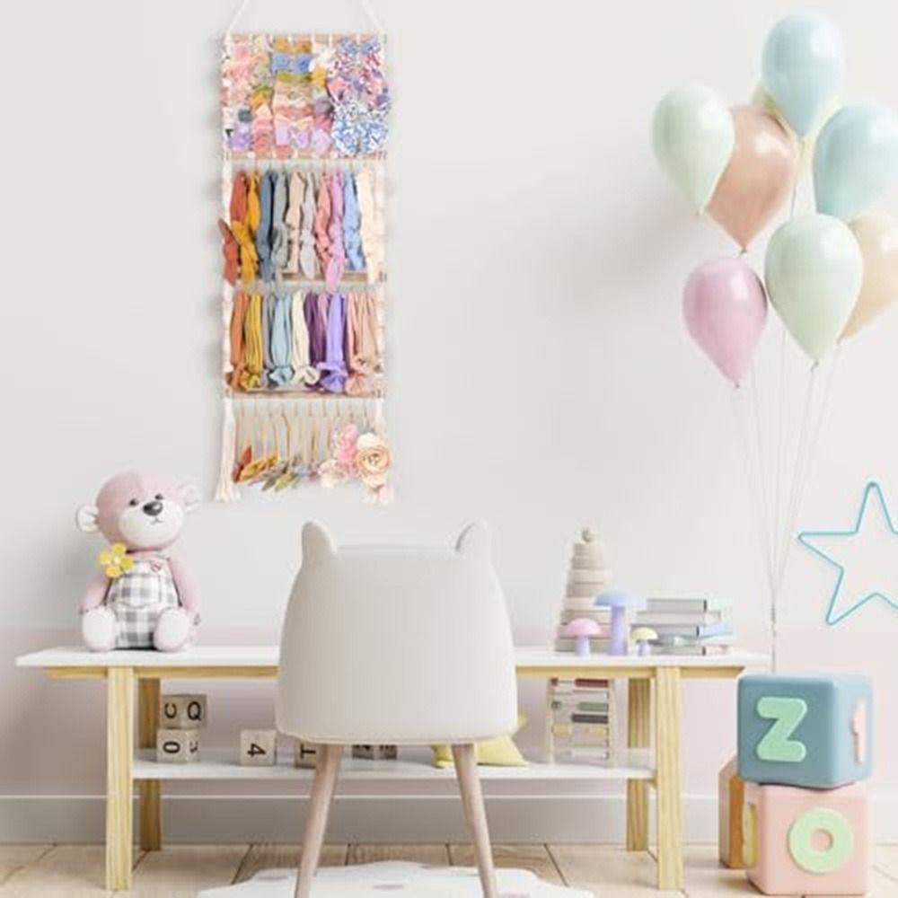 1 Set Space Saving Hair Headband Storage Rack Hook Up Wall Hanging Storage Expecting Moms