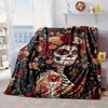 Tag der Toten Feier Decke Flanelldecke Überwurfdecke Sofabezugdecke Weiche Premium-Decke Picknickdecke TV-Decke Geschenke