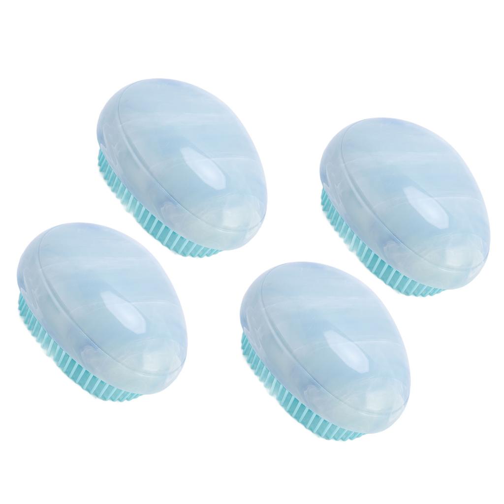 4pcs Egg Shape Detangling Brush Portable Fashionable Ergonomic Stylish Hair Brush for All Hair