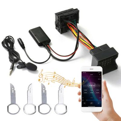 Car Bluetooth Module Stereo MP3 Music Adapter Mic Handsfree Call Aux-In Audio Cable Harness Adapter for Ford Focus MK2 2004-2011