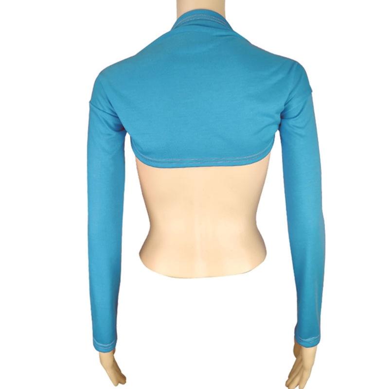 Breathable Woman Shrug Cardigan Shrug Crop Top Skin-friendly Long Sleeve Shawl
