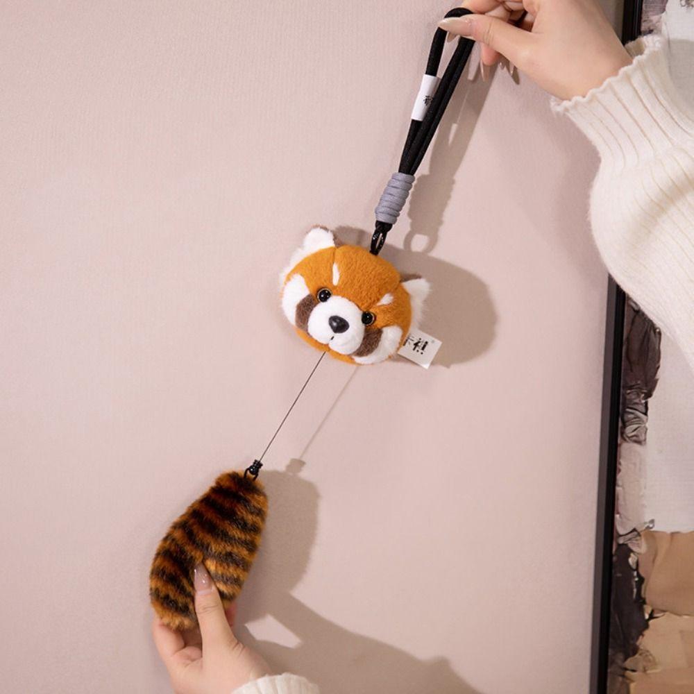 Cats Plush Keychain Lovely Design Zoo Animals Plush Keyring Plush Dolls Pendant  Gift Giving