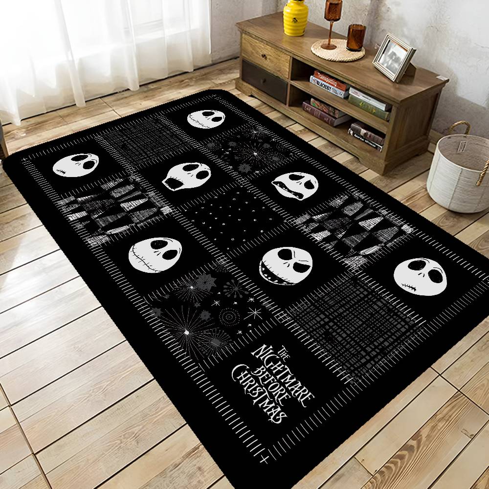 The N-Nightmare B-Before C-Christmas Floor Mat Retro Multiple Choice Living Room Kitchen Rug Non-Slip Modern Home Decor