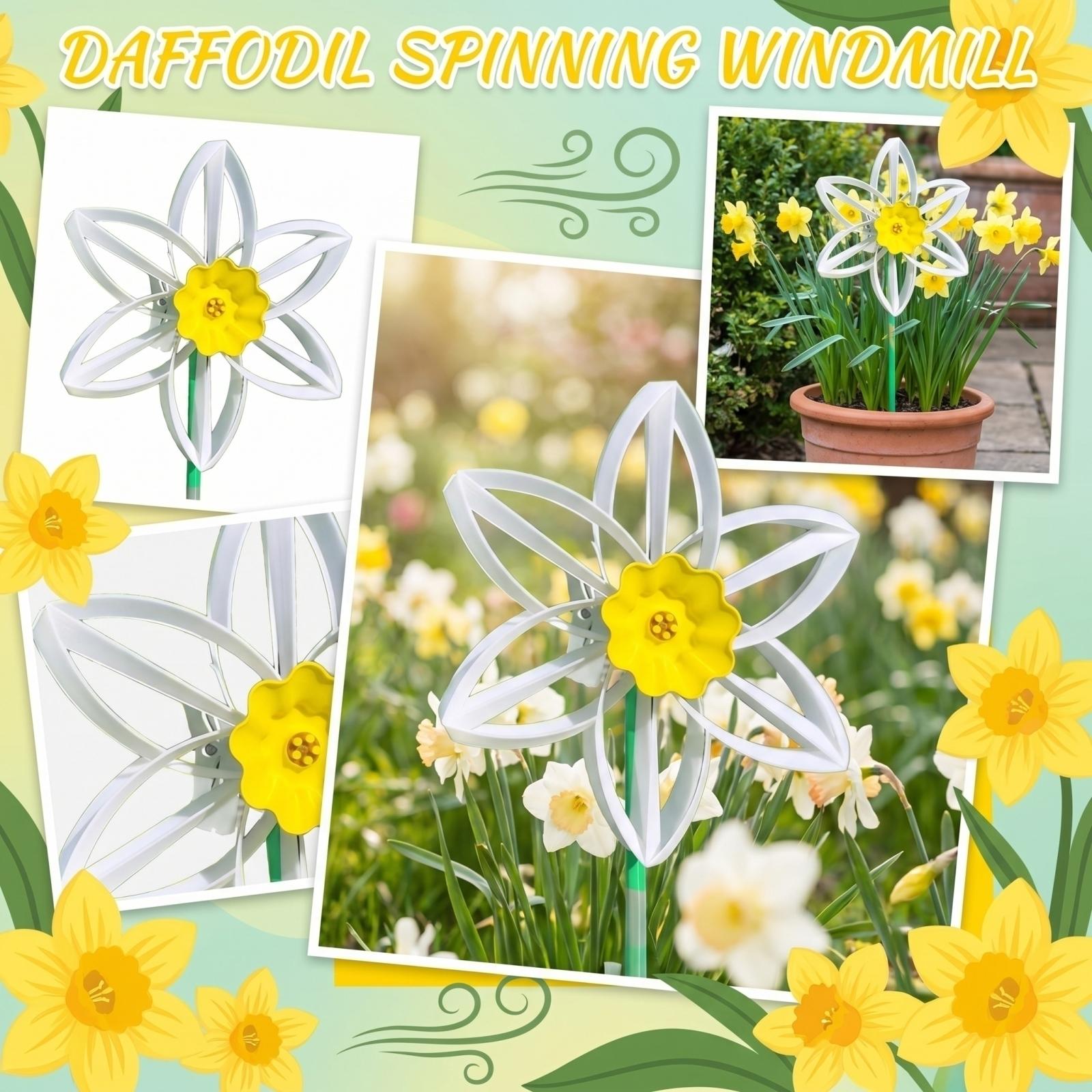 

Flower Shape Windmill, Turnable Decoration Outdoor Toys, Ornaments one size