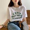 Cotton Short-sleeved T-shirt Women's Loose Original Style New Letter Printing Student T-shirt Ins Women's Fashion
