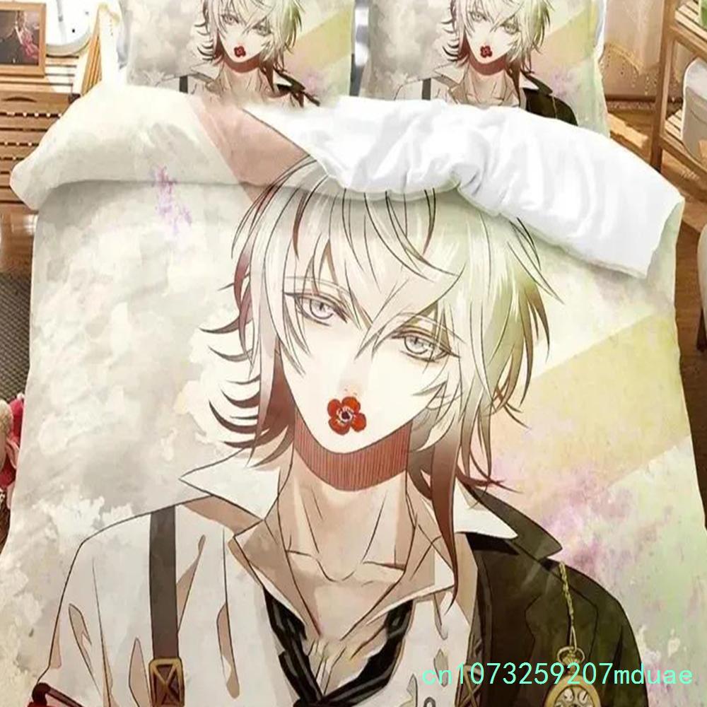 New Print Anime Game Collar X Malice Bedding Set Duvet Cover Bed Set Quilt Cover Pillowcase Comforter King Queen Size Boys Adult