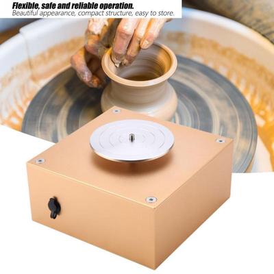 DIY 12V Mini Electric Pottery Wheel Ceramic Machine 6cm Work Clay Art Craft