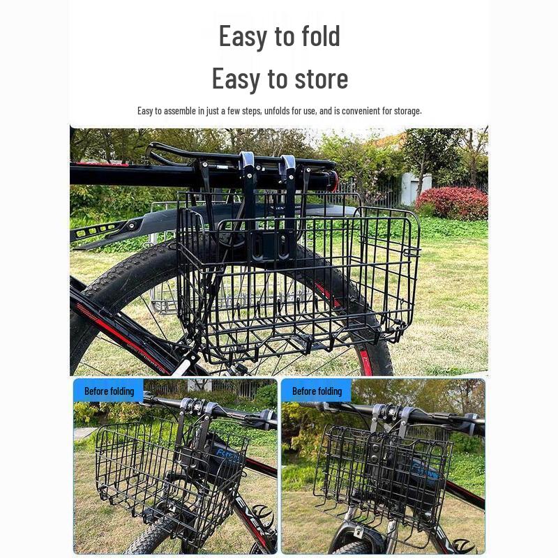 Lishi Foldable Front Bicycle Basket