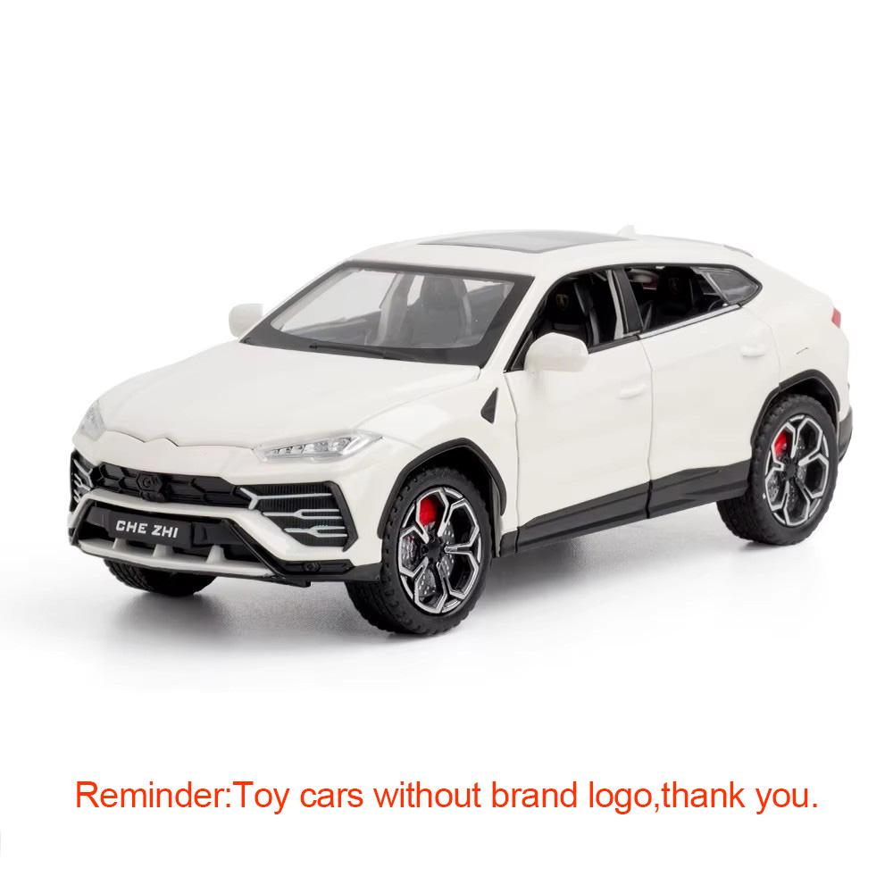 

Scale 1:24 URUS Bison SUV Alloy Sports Toys Car Model Diecasts Metal Off-road Vehicles Simulation Sound and Light Kids Toy Gifts белый