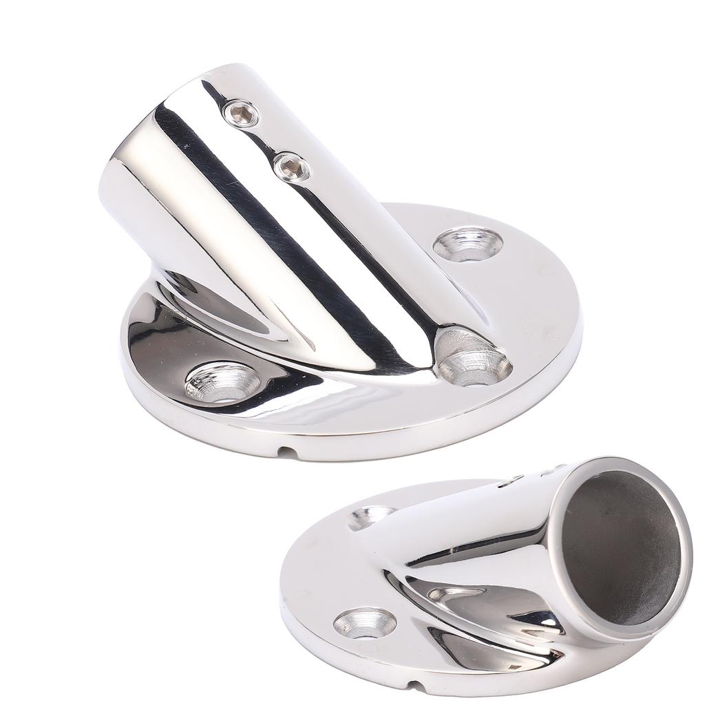 Marine Boat Hand Rail Fittings Stainless Steel 30 Degree Pipe Round Base Handrail Accesssory