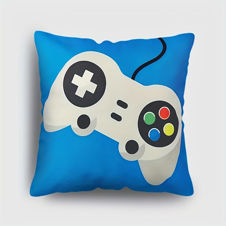 Pc Vivid Game Controller Throw Pillowcase Colorful Game Pattern Cushion Cover for Dorm Game Room Home Decor