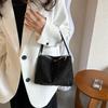 Stylish Black And Gray Small Shoulder Handbag With Unique Design For Trendy Looks