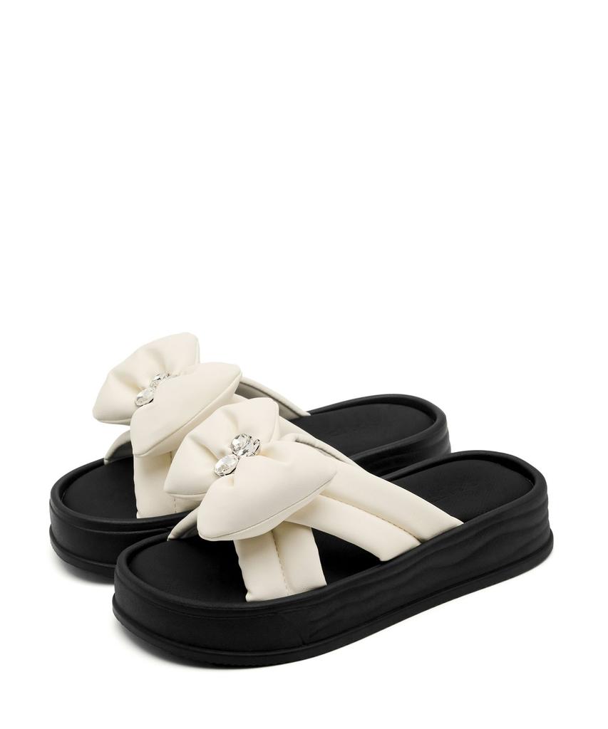 Spur Roa Big Bow Softly Platform Sandals 4Cm -Us9071 (2Color)