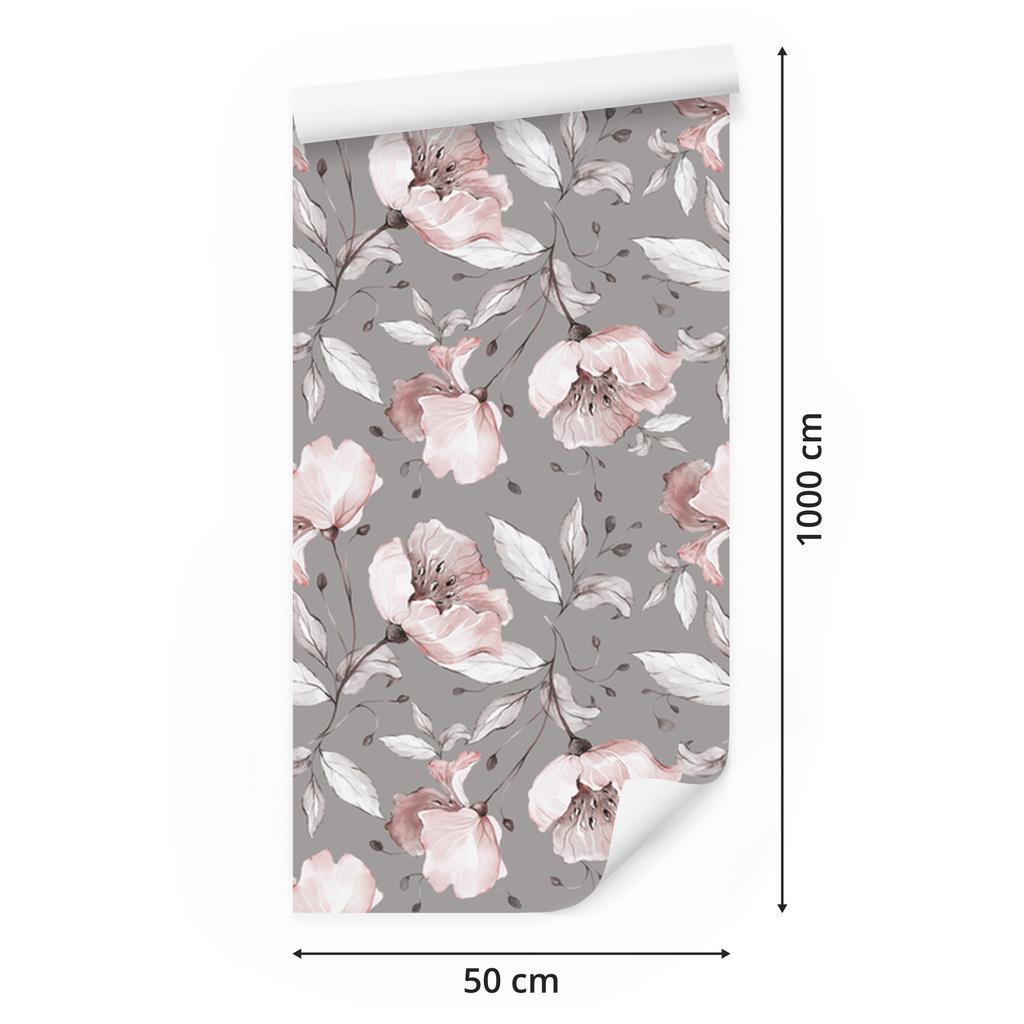 Bright Peonies Wallpaper for Living Room and Bedroom 50x1000
