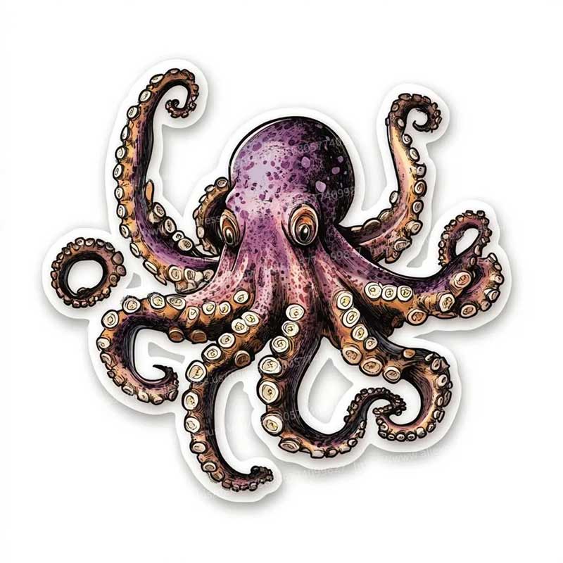 Octopus Tentacle Car Sticker Vinyl Decal Waterproof Rear Window Motorcycle Camper Bumper Truck Laptop Decoration Y210