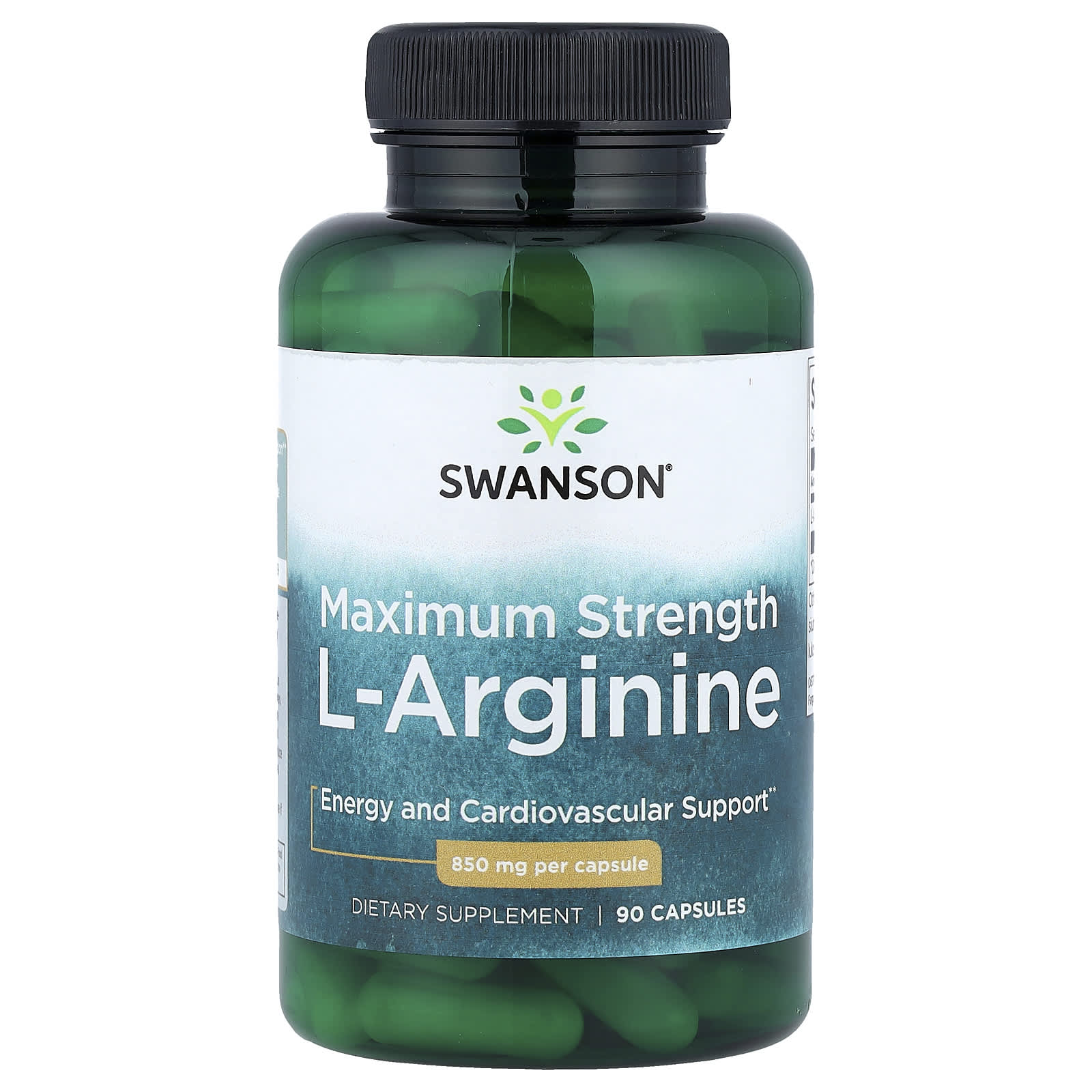 

L-Arginine, Maximum Strength, 850Mg, 90 Capsules
