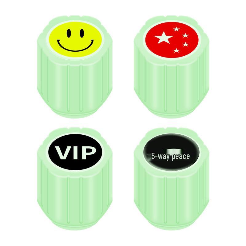 Luminous Tire Valve Stem Caps for Haval Models (Shenshou, Chitu, Big Dog, H6, SM6, H2, H8, F7x)