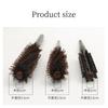 3 Types Straight Twill Hair Comb Natural Boar Bristle Rolling Brush Round Barrel Blowing Curling DIY Hairdressing Styling Tool