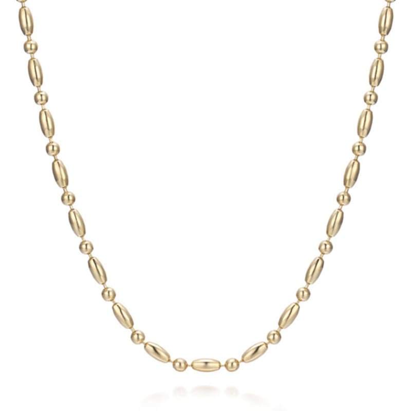 PAIGEFLYNN JEWELRY [925 Silver] New Age Chain Necklace