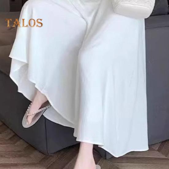 Damen Freizeithose, elastisch, hohe Taille, einfarbig, übergroß, weites Bein, Rock, Urlaub, Arbeit, Schule, Sommerhose