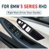 Original Right Hand Drive RHD For BMW 5 series F10 F11 Beige Black Car Interior Inner Door Handle Panel Pull Trim Cover