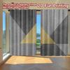 Set Of 2 Flat Printing Curtains Without Rod Golden Triangle Abstract New Year Festival Popular Drapes Versatile Curtain Polyester