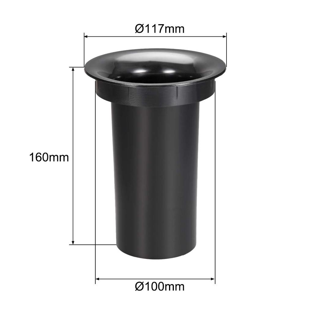 Uxcell Lautsprecher Bassreflexrohr 100mm x 160mm Subwoofer Bassreflexrohr Bass Woofer Box (2er-Pack)