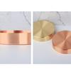Vintage Round Tray Copper Storage Box Holder Container Dish Disc Home Decor Decoration by Jooan