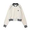 New MLB Varsity New York Yankees Jacket Women's Cream 3FTRV1251-50CRS