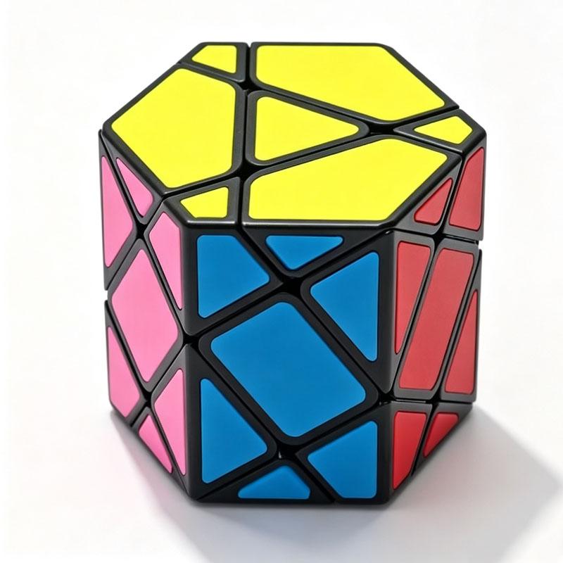 Creative Idea Magic Hexagonal Prism Speed Cube 3x3x3 Fun Challenging Brain Teaser Toys Educational Gifts For Kids & Adults